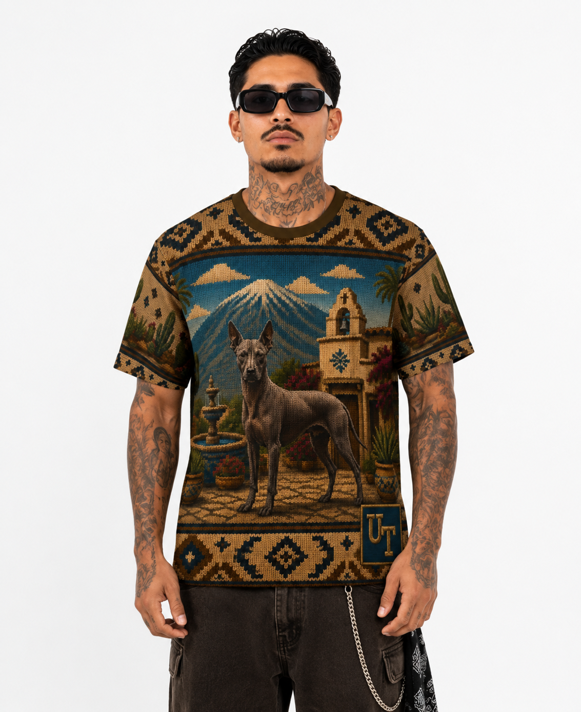 Xolo Knit-Style Ugly Sweater Tee